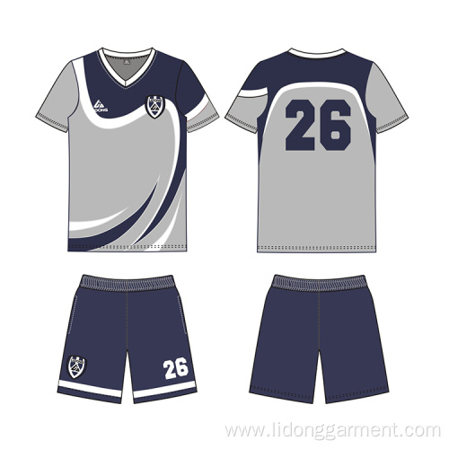 Custom Made Polyester Football Team Uniforms Set